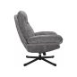 Harper Comfort Forgó Fotel Szürke Szövet 360° TILT