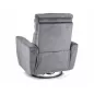 Helios M Luxus Elektromos Bársony Masszázsfotel Szürke