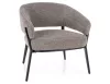 Hilo Raven Szürke Fotel Fekete Fém Vázzal