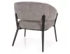 Hilo Raven Szürke Fotel Fekete Fém Vázzal