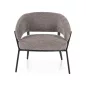 Hilo Raven Szürke Fotel Fekete Fém Vázzal