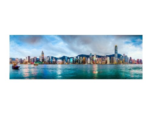 Hongkong Panoráma Városkép Vászonkép 160x60 cm