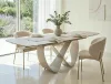 Infinity Ceramic Bővíthető Étkezőasztal Travertine Kerámia Bézs Matt Kasmír