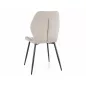   Jake Nea Modern Étkezőszék Bézs Szövet Fekete Fém Vázzal