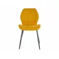 Jake Nea Curry Étkezőszék Fém Mustársárga Kárpitozott