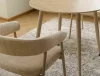 Katana étkezőszék textil bézs kaszmir fém vázzal