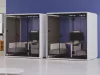 Kabina Large Booth ST 4-személyes akusztikus fülke alumínium szürke-fehér