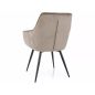   Lilia Velvet Bársony Étkezőszék Sötét Bézs Fém Vázzal
