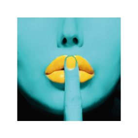 Modern Pop Art Ajkak Edzett Üveg Falikép Türkiz-Sárga