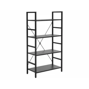 Loft R4 Ipari Fekete Fém Polcos Állvány
