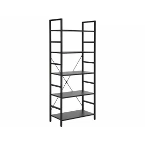 Loft R5 Ipari Fekete Fém Polcos Állvány