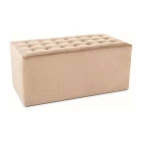 Lori Elegance Téglalap Bársony Ülőke Bézs Steppelt