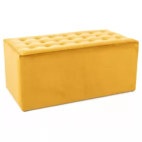   Lori 2 Velvet Téglalap Alakú Ülőke Curry Bársony Steppelt