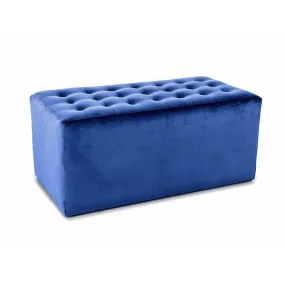 Lori Velvet Téglalap Alakú Ülőke Királykék Bársony