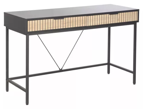 Mago B1 Tölgy-Fekete Matt Íróasztal Laminált Lappal