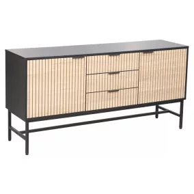 Mago K1 Tölgy-Fekete Modern Komód Laminált Lappal