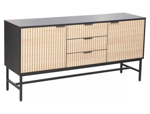 Mago K1 Tölgy-Fekete Modern Komód Laminált Lappal