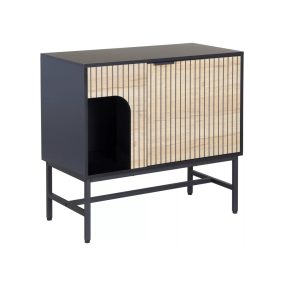 Mago K3 Modern Tölgy-Fekete Komód Laminált Lappal