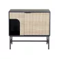 Mago K3 Modern Tölgy-Fekete Komód Laminált Lappal