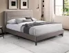 Malaga Velvet Bézs Kárpitozott Franciaágy