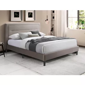 Malaga Velvet Bézs Kárpitozott Franciaágy