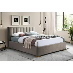 Marani Velvet Tárolós Bársony Franciaágy Bézs