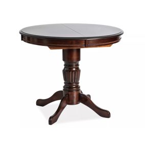 Margo Klasszikus Kör Étkezőasztal Diófa Bővíthető