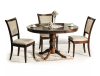 Margo Klasszikus Kör Étkezőasztal Diófa Bővíthető