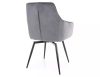 Marlo Velvet Forgó Étkezőszék Szürke Bársony Kárpittal
