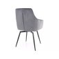   Marlo Velvet Forgó Étkezőszék Szürke Bársony Kárpittal