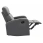 Mars Velvet Kényelmi Szürke Bársony Relax Fotel