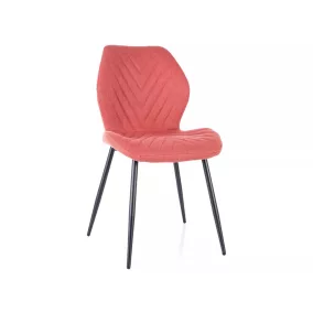   Mike Nea Grapefruit Kárpitozott Étkezőszék Fekete Fém Vázzal