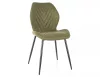 Mike Nea Étkezőszék Zöld Szövet Fekete Fém Vázzal