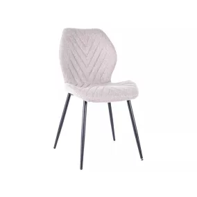 Mike Nea Étkezőszék Szürke Szövet Fekete Fém Vázzal