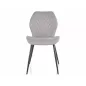 Mike Nea Étkezőszék Szürke Szövet Fekete Fém Vázzal
