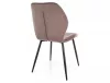 Mike Velvet Bársony Étkezőszék Cappuccino Geometrikus Mintázattal
