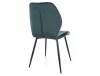 Mike Velvet Bársony Étkezőszék Zöld Geometrikus Mintázattal