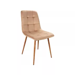 Mila D Bársony Étkezőszék Bézs Tölgy Fém Lábakkal