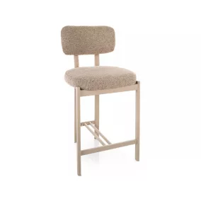 Misaki H-2 Félhoker Bézs Textil Kaszmir Fém Vázzal