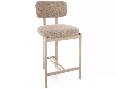 Misaki H-2 Félhoker Bézs Textil Kaszmir Fém Vázzal