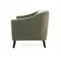 Molly Brego Olívazöld Kárpitozott Fotel Wenge Lábakkal