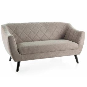   Molly Brego Kétszemélyes Bézs Kárpitozott Kanapé Rombusz Mintával