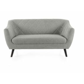  Molly Brego Kétszemélyes Szürke Szövet Kanapé Wenge Lábakkal