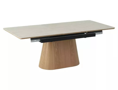 Monaco Kihúzható Kerámia Étkezőasztal Bézs/Tölgy