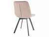 Monti Velvet Bársony Étkezőszék Bézs/Fekete