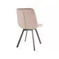 Monti Velvet Bársony Étkezőszék Bézs/Fekete