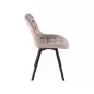 Monti Velvet Bársony Étkezőszék Bézs/Fekete