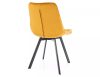 Monti Velvet Bársony Étkezőszék Curry Sárga Steppelt