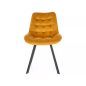 Monti Velvet Bársony Étkezőszék Curry Sárga Steppelt
