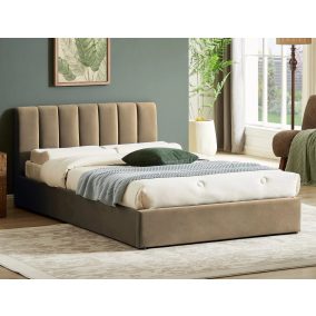 Montreal Velvet Tárolós Bársony Ágy Bézs